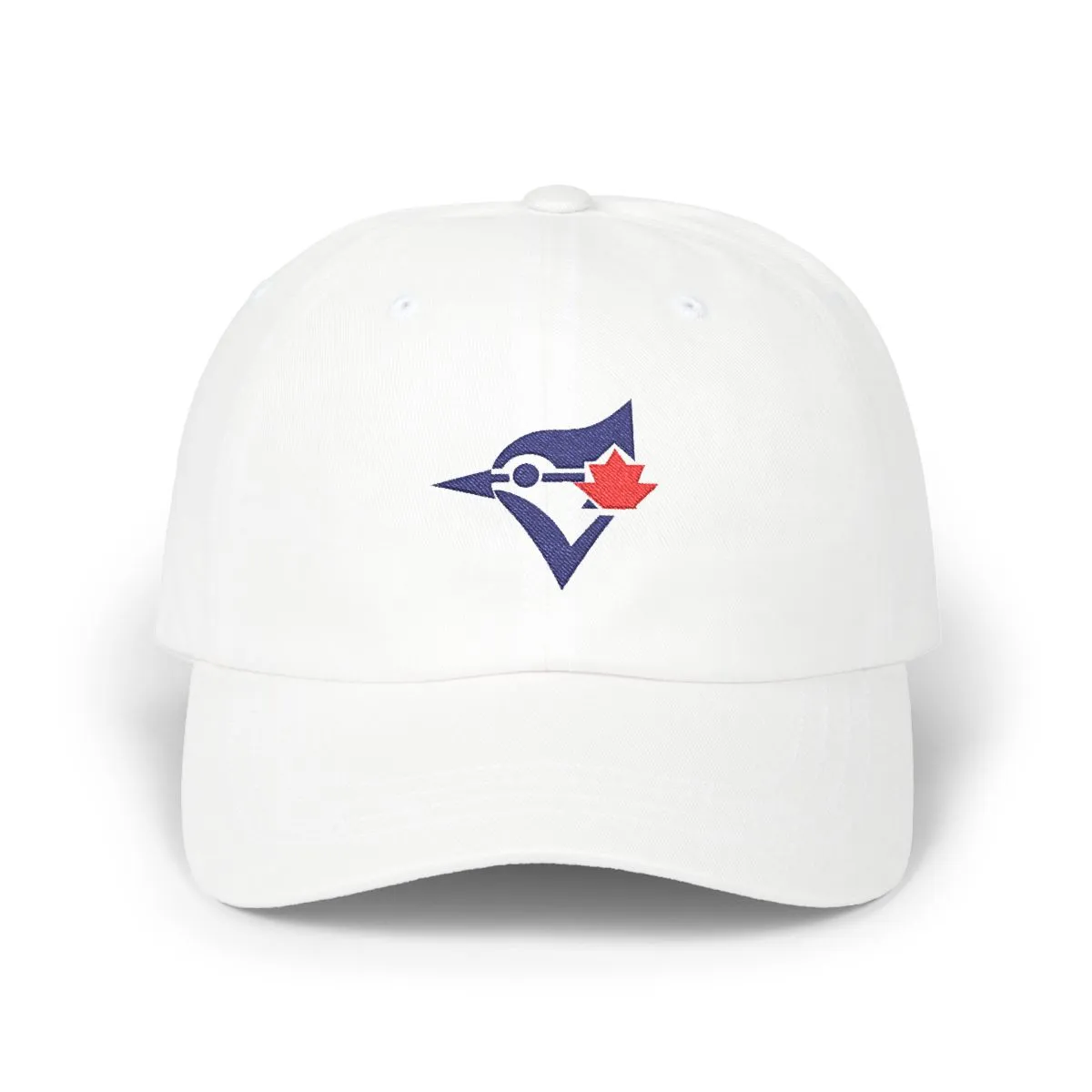 Toronto Baseball embroidered dad cap in Navy & Red, front view